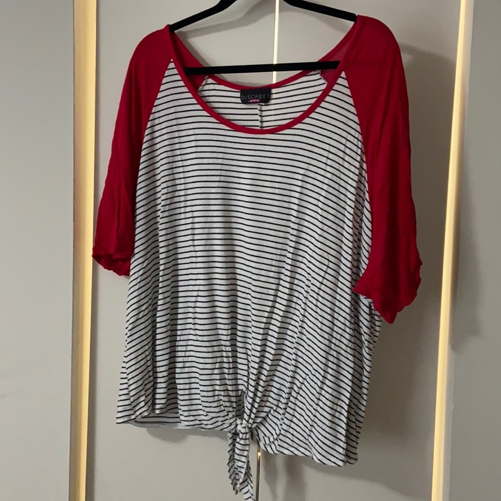 Black and white striped shirt